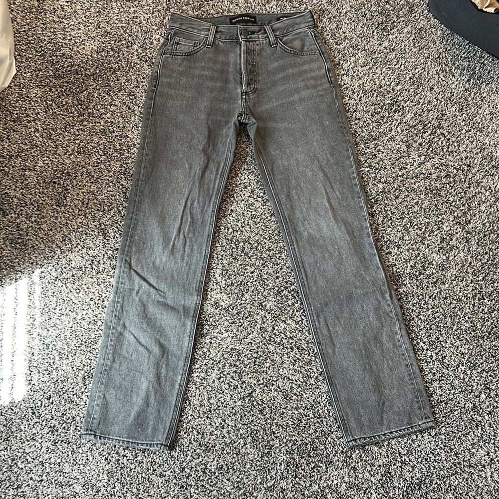 High Waisted Straight Leg Jeans